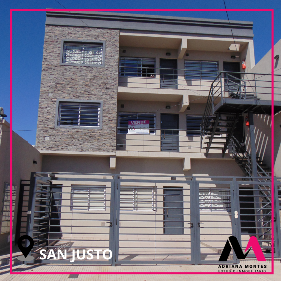 VENTA DE DEPARTAMENTO 2 AMBIENTES EN SAN JUSTO