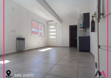 VENTA de departamento de 1 ambiente con cocheras en San Justo 